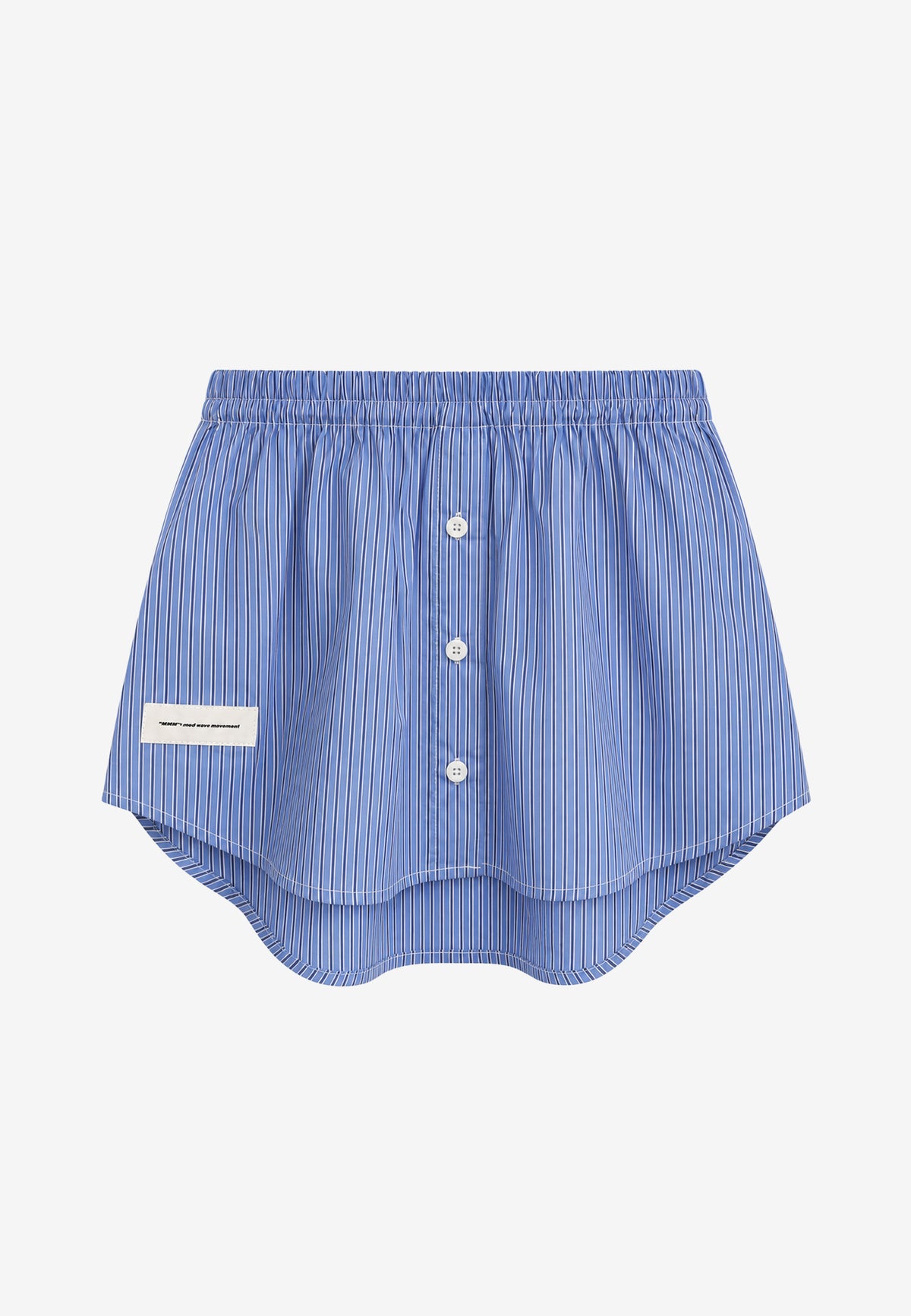 Sobrefalda efecto camisa larga con botones | MWM [PS_COLORS:BLUE]