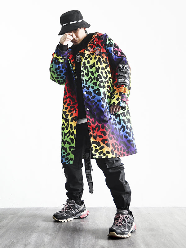 ANIMAL PRINT PUFFER PARKA