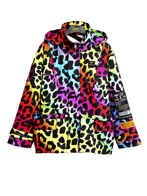 ANIMAL PRINT PUFFER PARKA