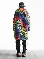 ANIMAL PRINT PUFFER PARKA