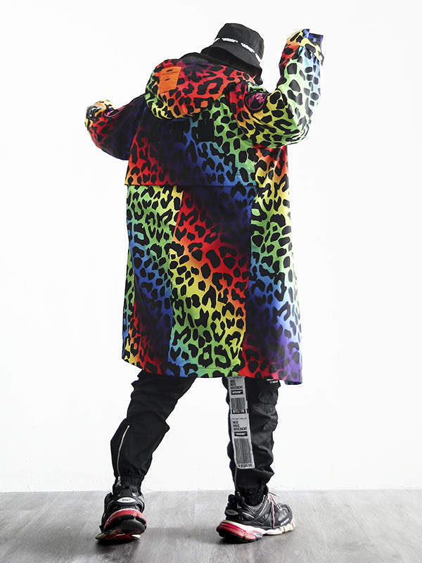 ANIMAL PRINT PUFFER PARKA