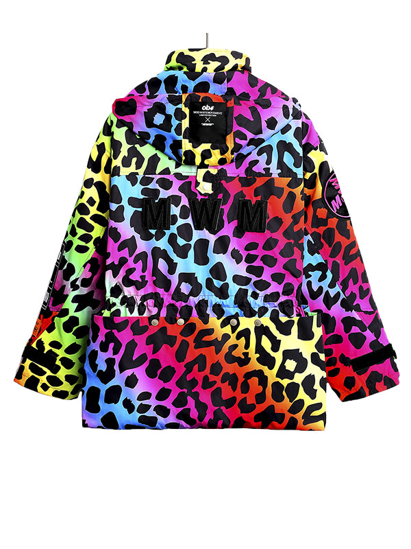 ANIMAL PRINT PUFFER PARKA