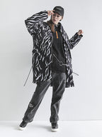 ANIMAL PRINT PUFFER PARKA