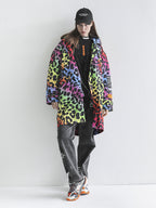 ANIMAL PRINT PUFFER PARKA