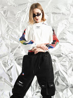 MULTICOLOR CROPPED SWEATSHIRT