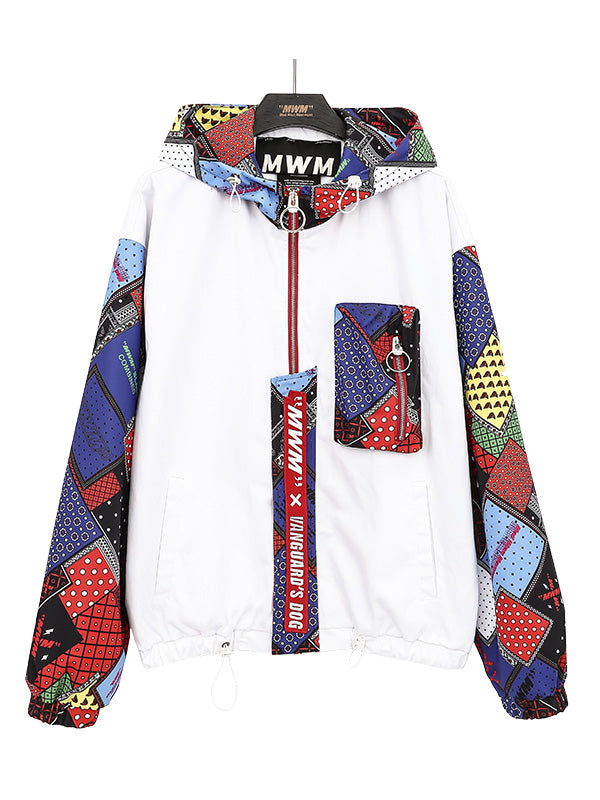 MULTI-COLORED HOODED JACKET