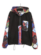 MULTI-COLORED HOODED JACKET