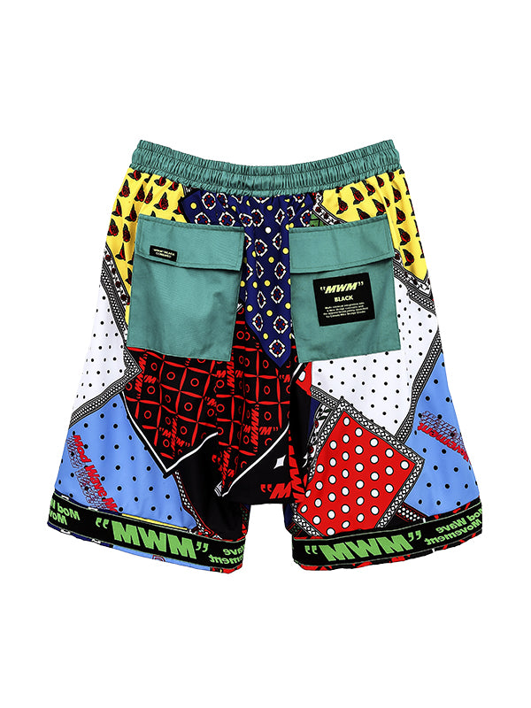 MULTICOLORED BERMUDA SHORTS