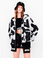 COW PRINT SWEATSHIRT