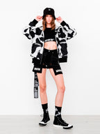 COW PRINT SWEATSHIRT