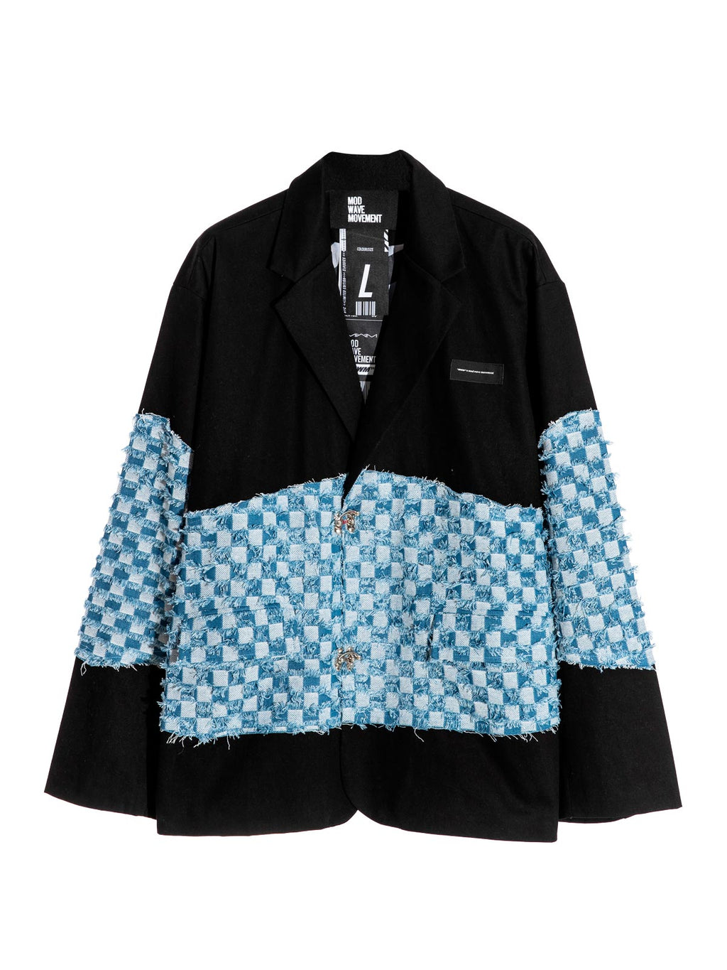 PLAID BLAZER JACKET