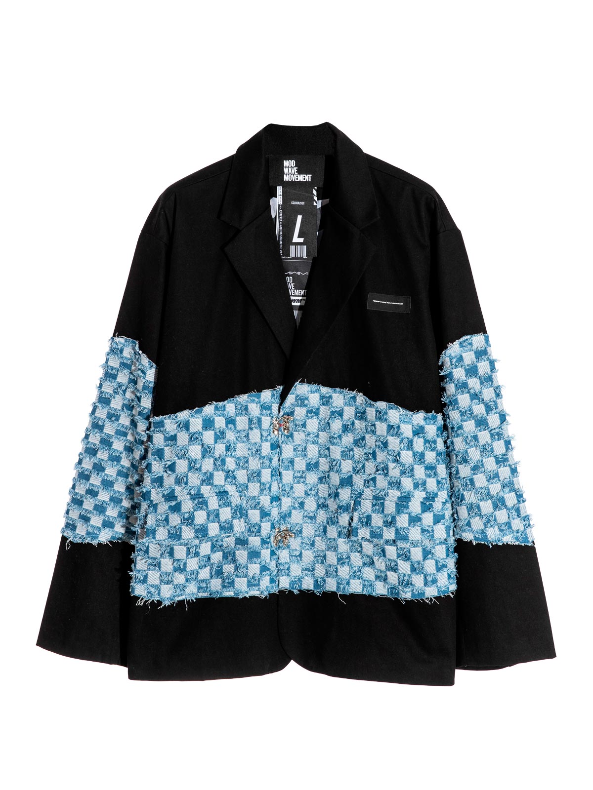 PLAID BLAZER JACKET