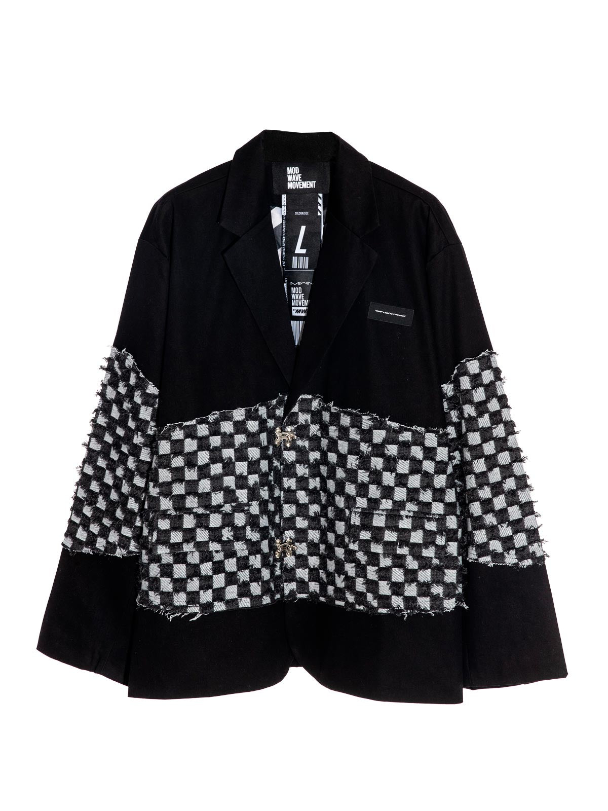 PLAID BLAZER JACKET