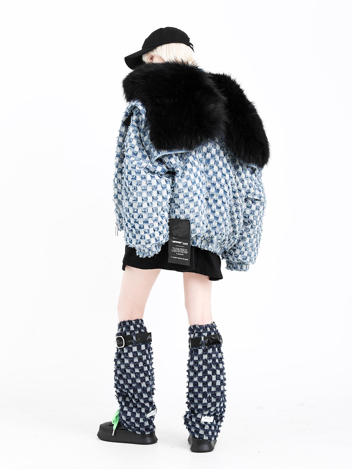 QUILTED DENIM COAT