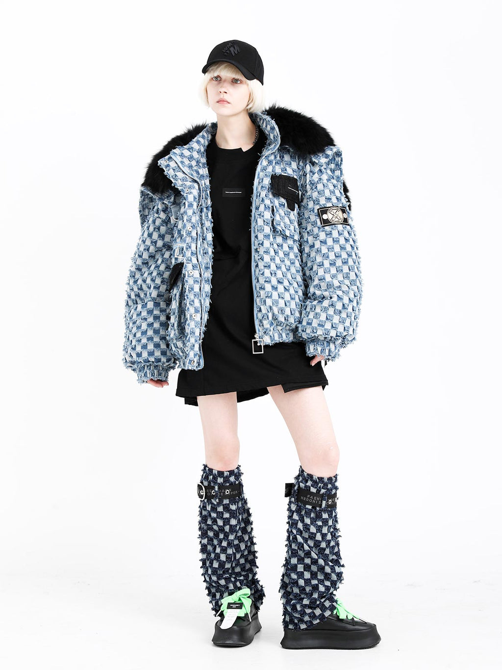 QUILTED DENIM COAT