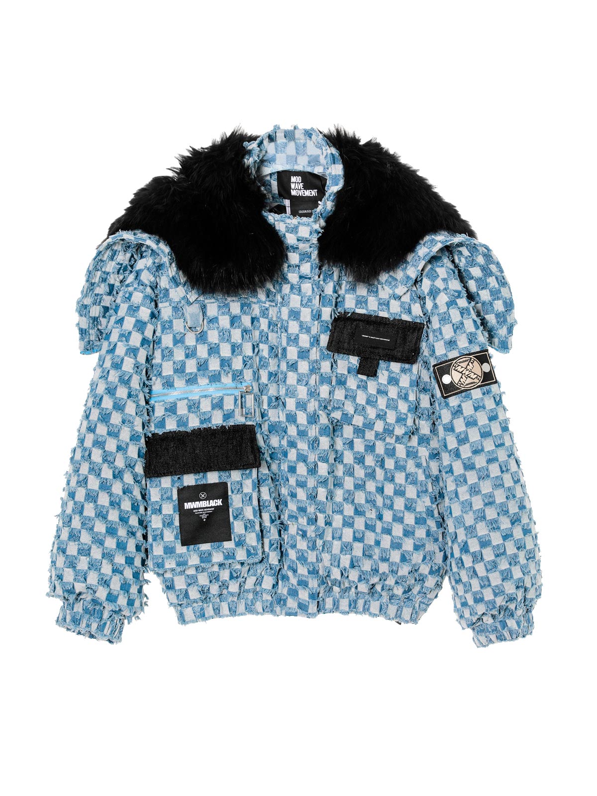 QUILTED DENIM COAT