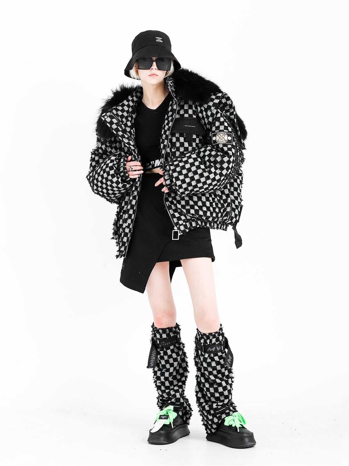 QUILTED DENIM COAT