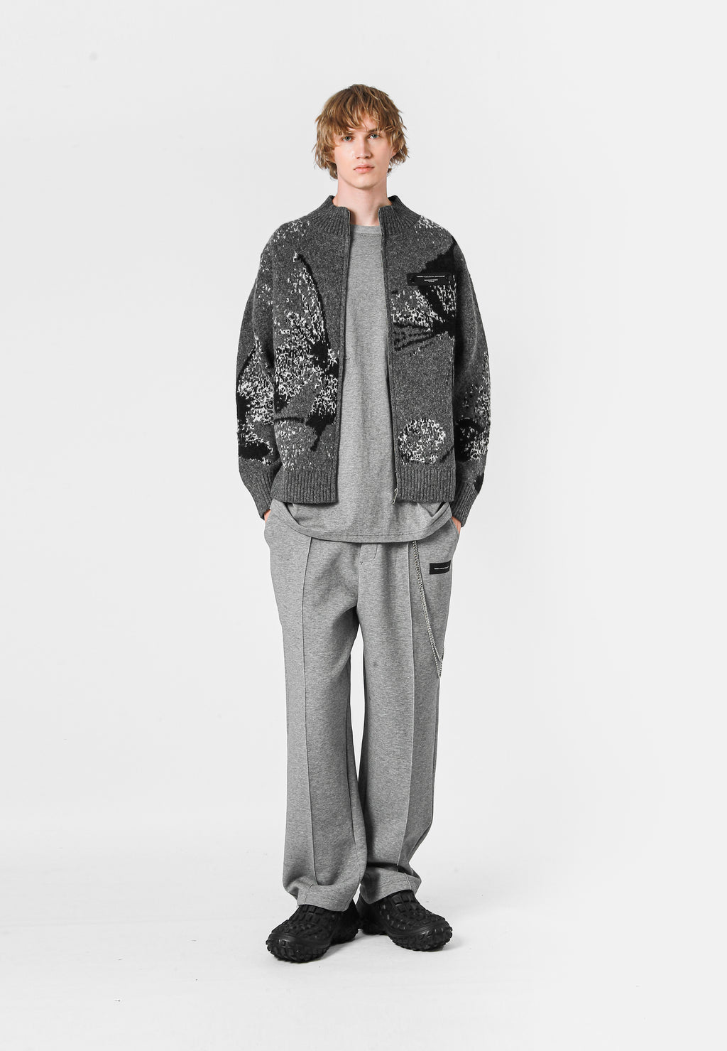 MWM KNITTED CARDIGAN WITH ZIPPER