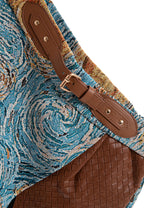 MWM DENIM SHORTS WITH LEATHER DETAIL