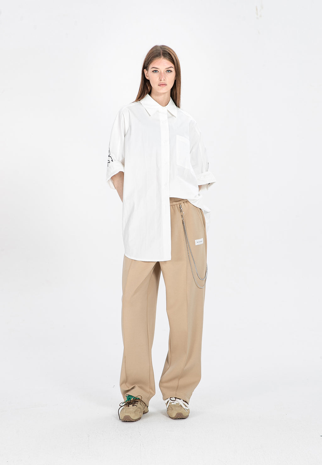 PANTALÓN DE PUNTO MWM CON CADENA