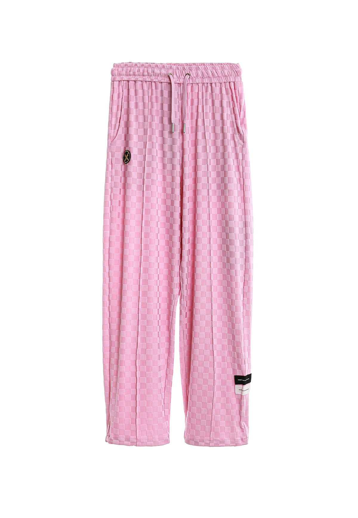 Pantalón de tejido suave con estampado de cuadros | MWM