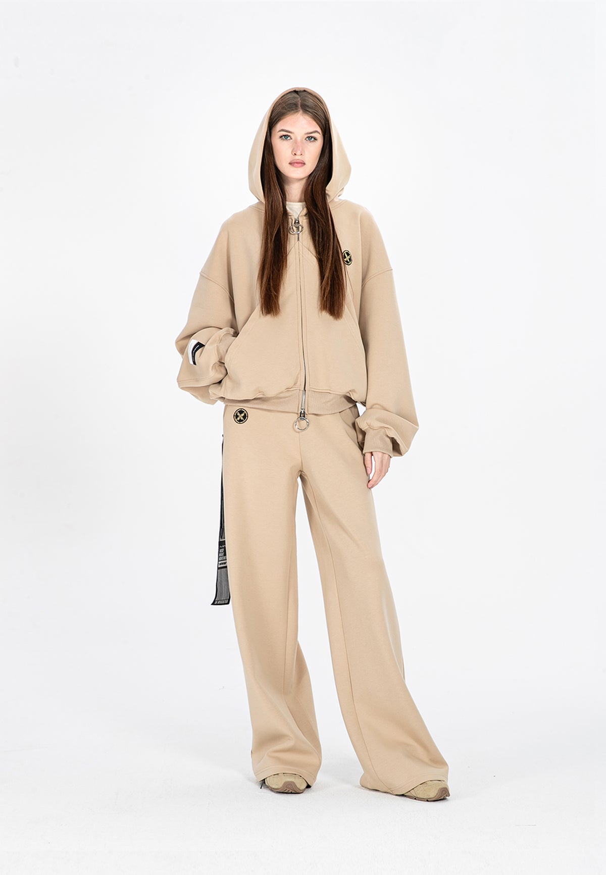 Sudadera oversize con bolsillos triangulares | MWM