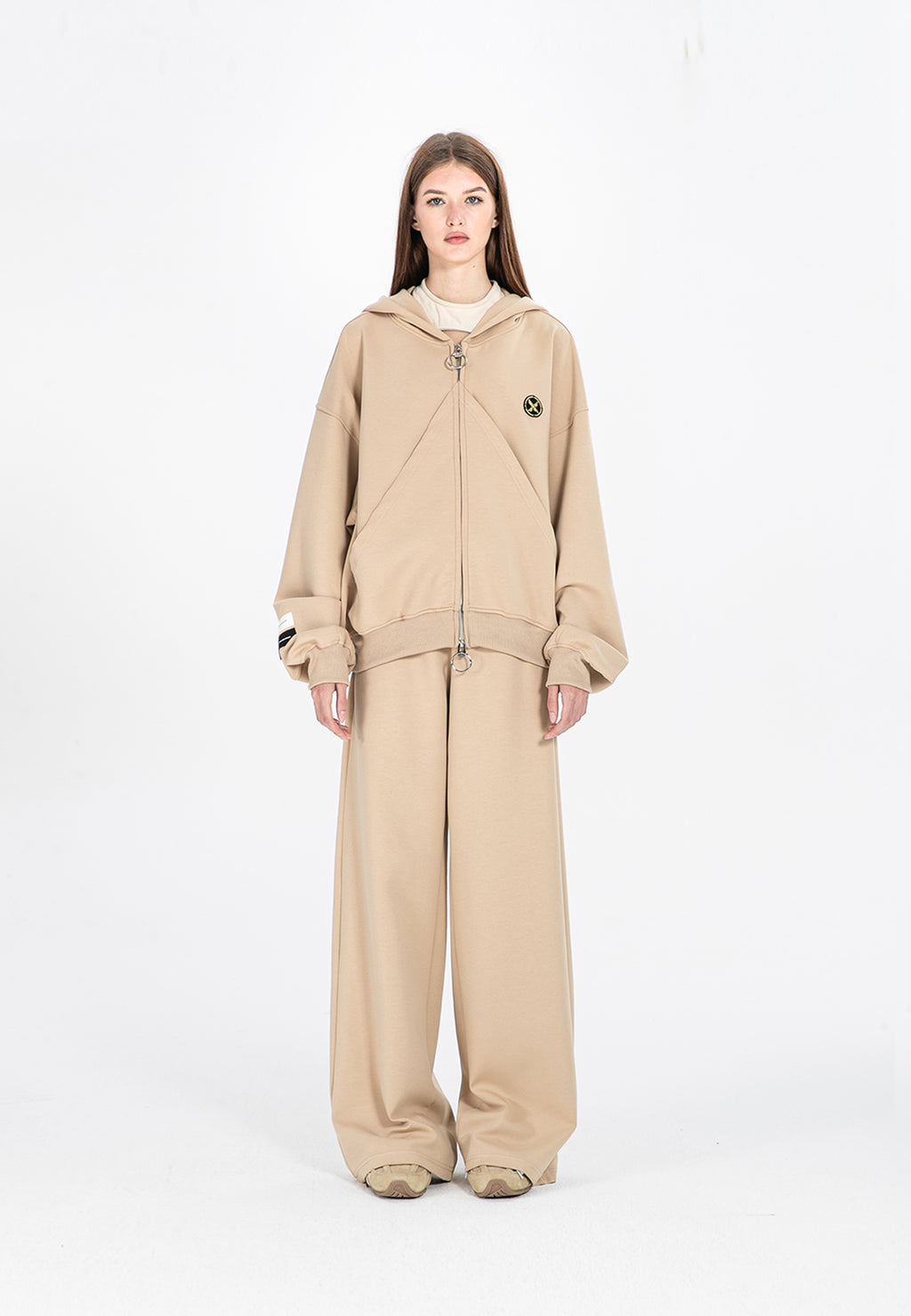 Sudadera oversize con bolsillos triangulares | MWM
