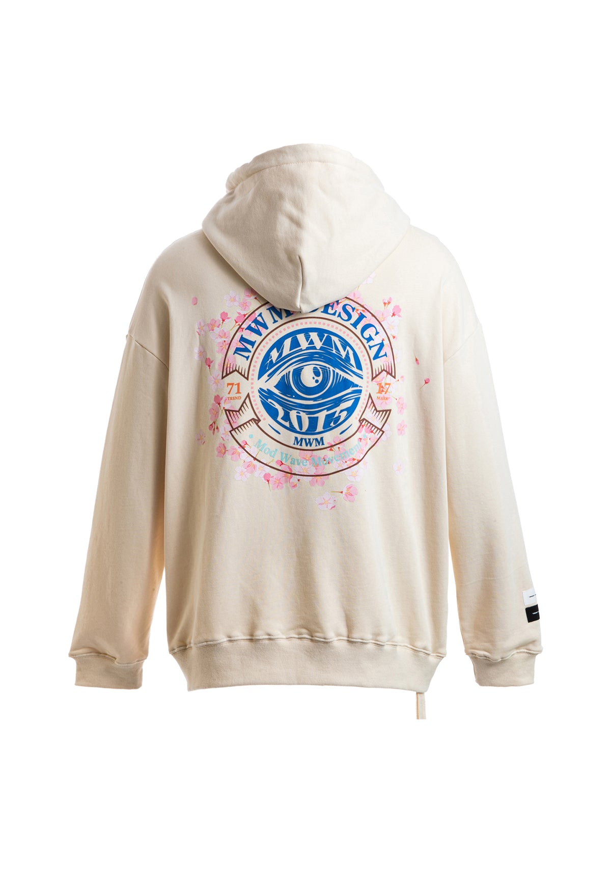 Sudadera con capucha con print de flor de almendro | MWM