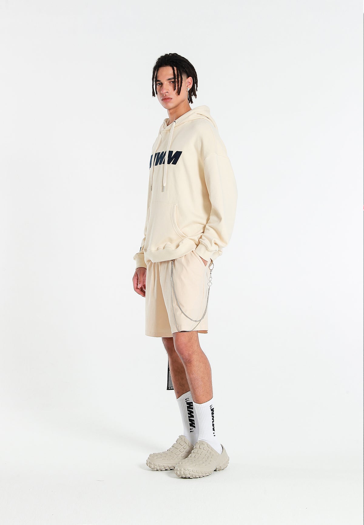Sudadera con capucha con print de flor de almendro | MWM