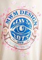 Sudadera con capucha con print de flor de almendro | MWM