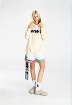 Sudadera con capucha con print de flor de almendro | MWM