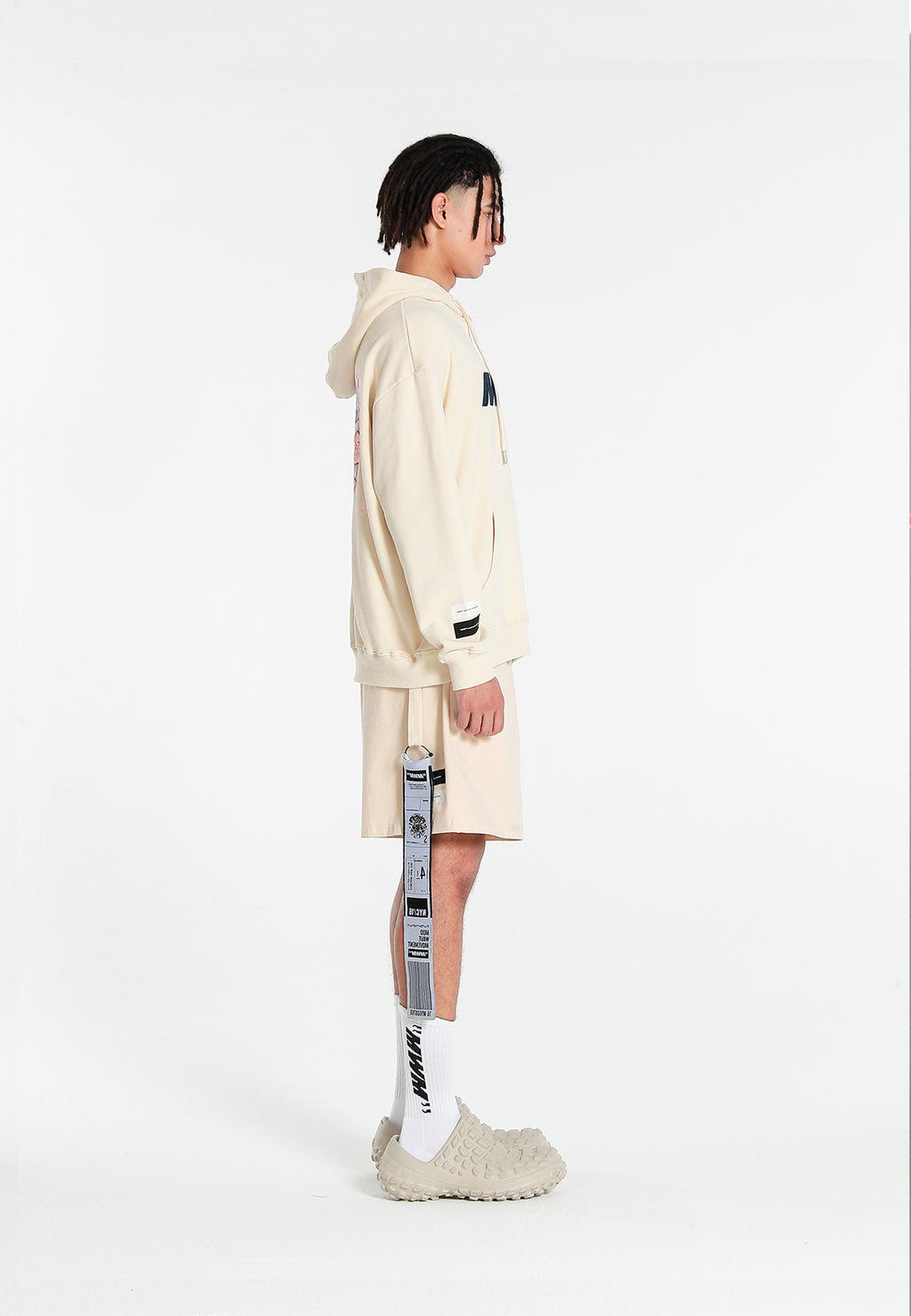 Sudadera con capucha con print de flor de almendro | MWM