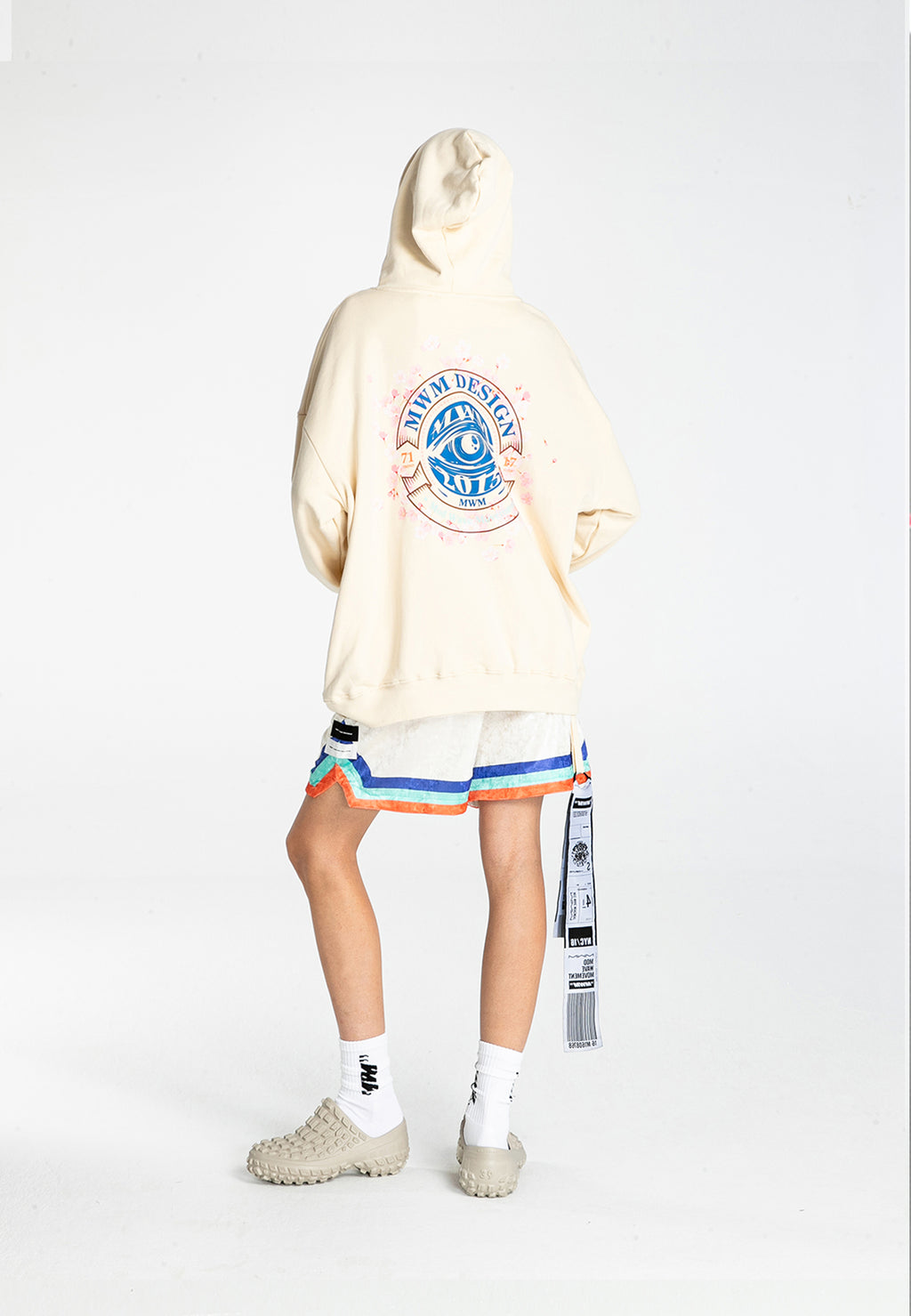Sudadera con capucha con print de flor de almendro | MWM