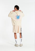 Sudadera con capucha con print de flor de almendro | MWM