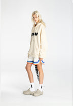 Sudadera con capucha con print de flor de almendro | MWM