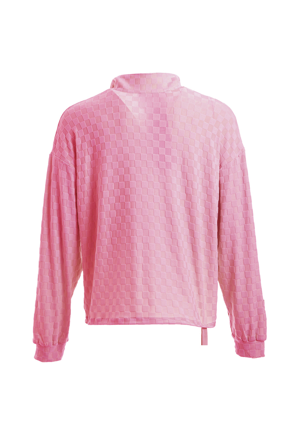 Chaqueta de media cremallera con textura de cuadros | MWM