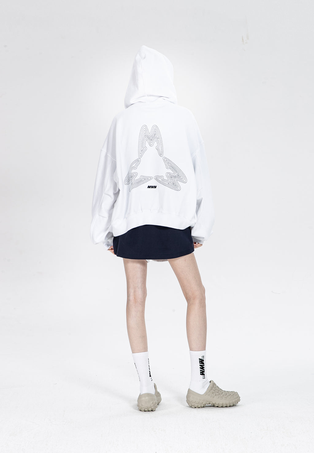 SUDADERA CON CAPUCHA LOGO MWM