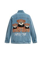 Chaqueta vaquera con parches de Oso Teddy | MWM