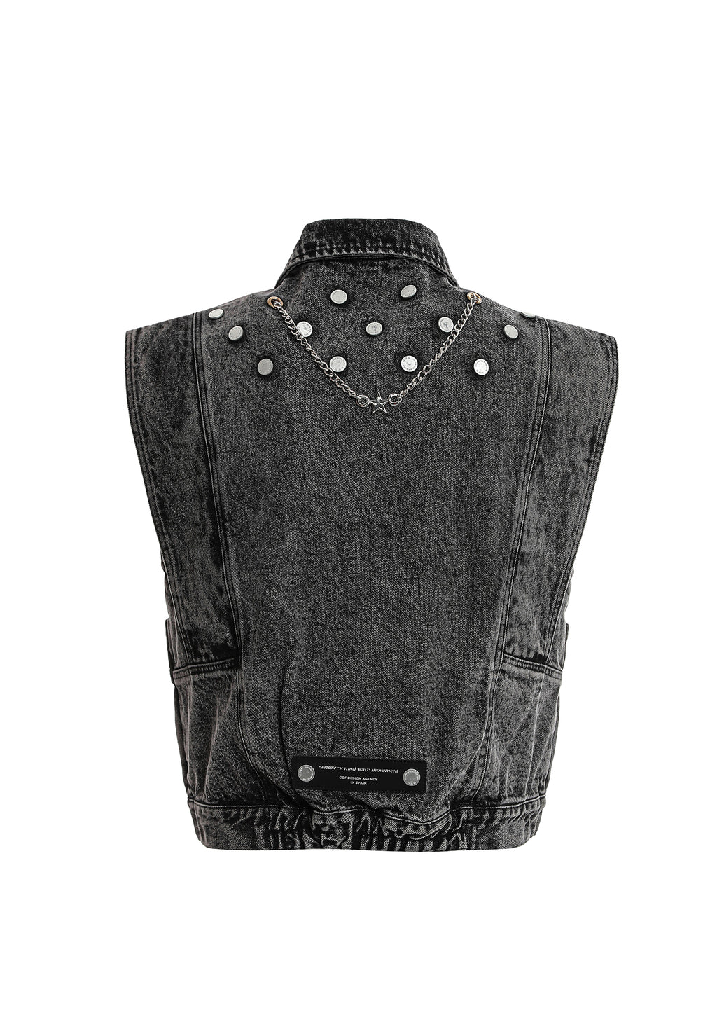 Chaleco vaquero con detalle de botones y cadena | MWM
