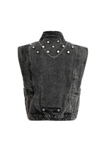 Chaleco vaquero con detalle de botones y cadena | MWM
