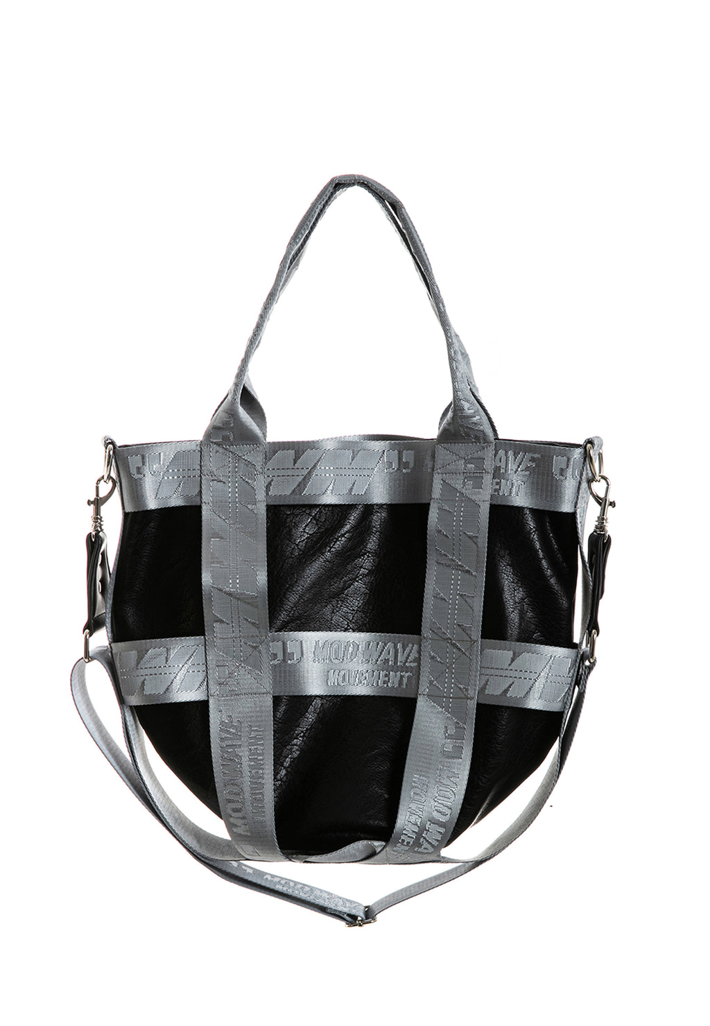 MWM FAUX LEATHER TOTE BAG