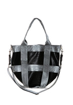 MWM FAUX LEATHER TOTE BAG