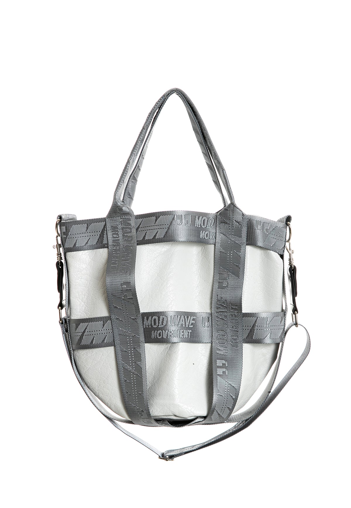 MWM FAUX LEATHER TOTE BAG