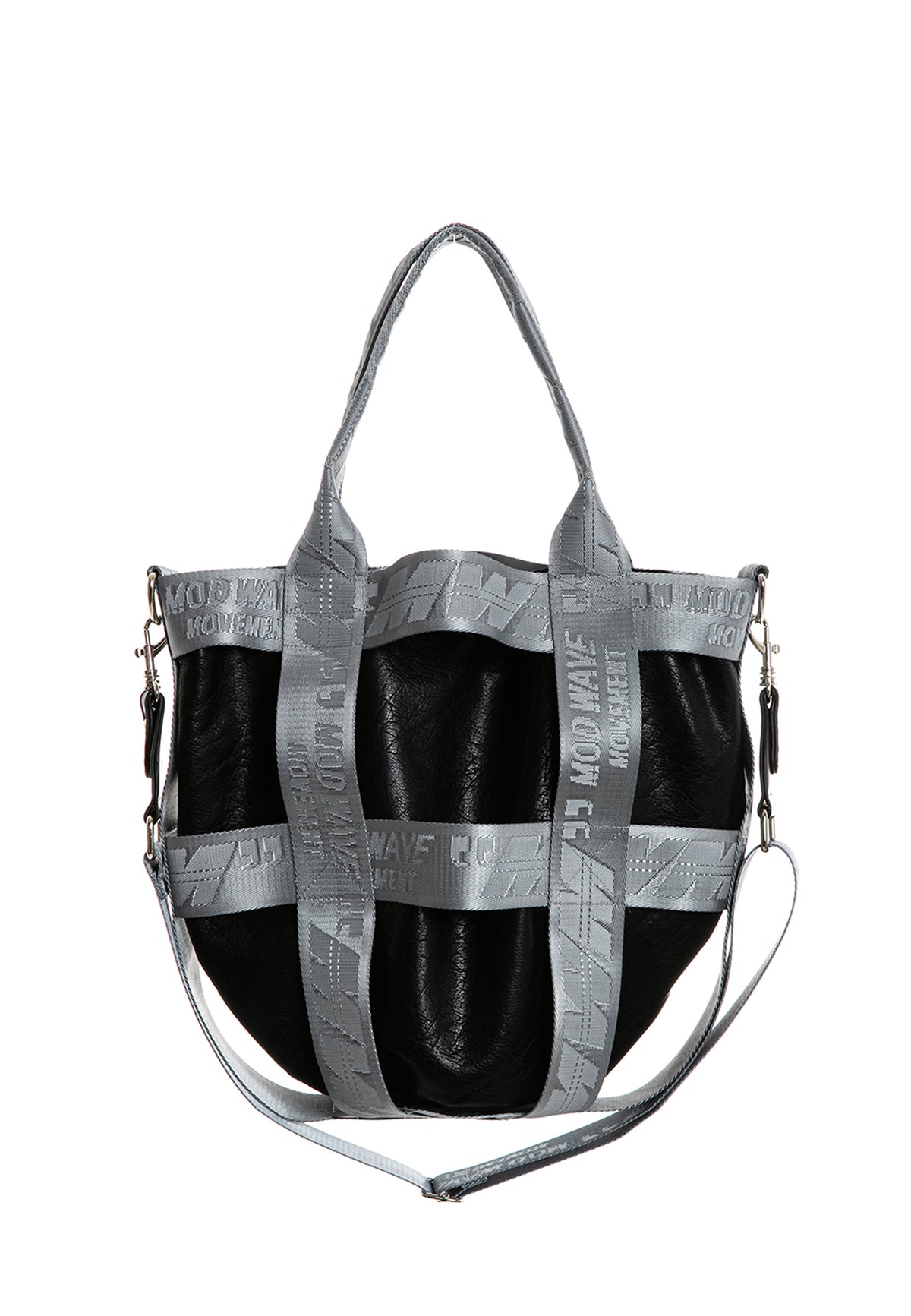 MWM FAUX LEATHER TOTE BAG