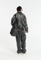 MWM DENIM BAG WITH METAL BUTTONS