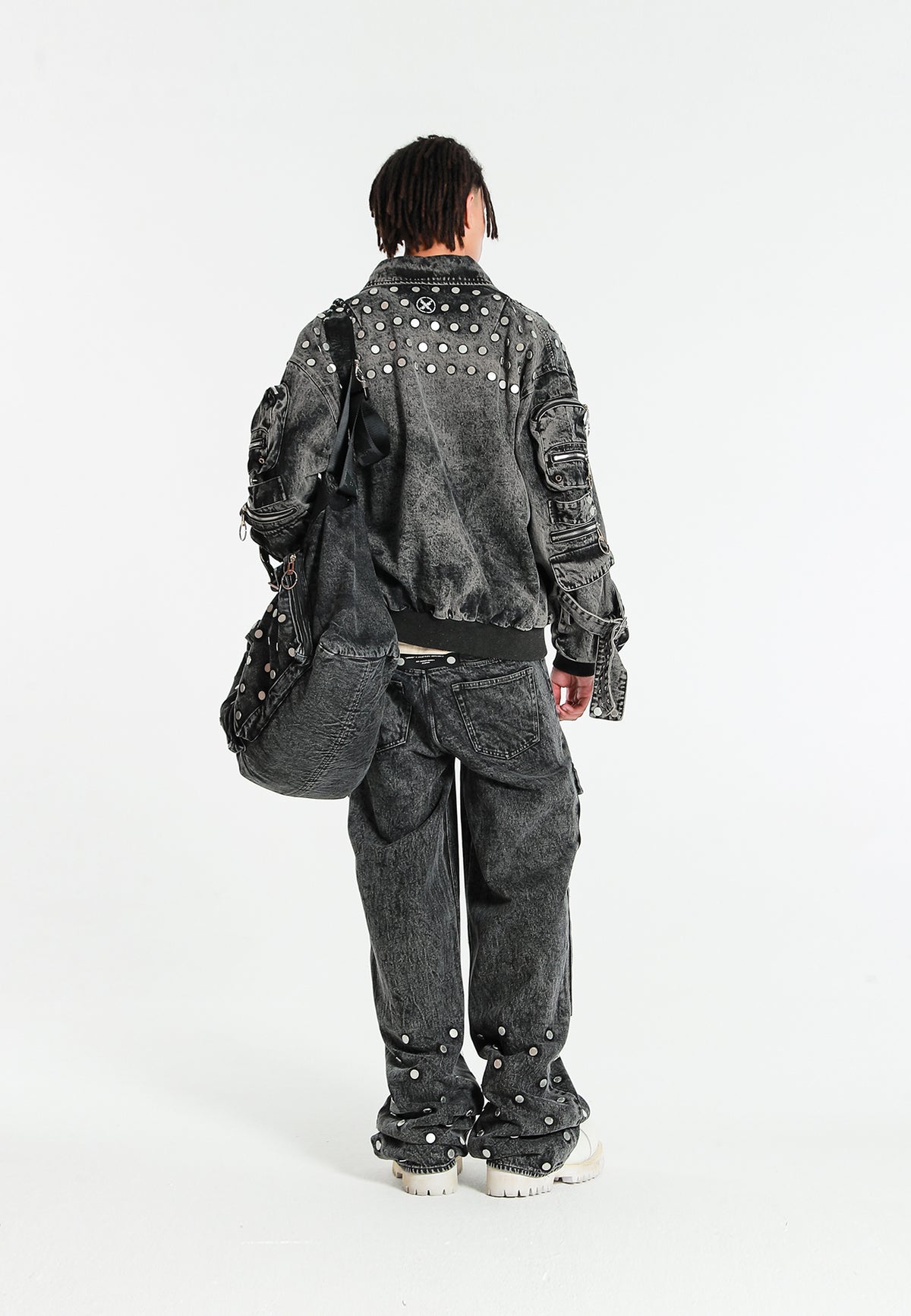 MWM DENIM BAG WITH METAL BUTTONS
