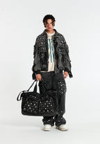 MWM DENIM BAG WITH METAL BUTTONS