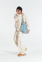 MWM DENIM BAG WITH METAL BUTTONS