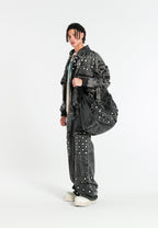 MWM DENIM BAG WITH METAL BUTTONS