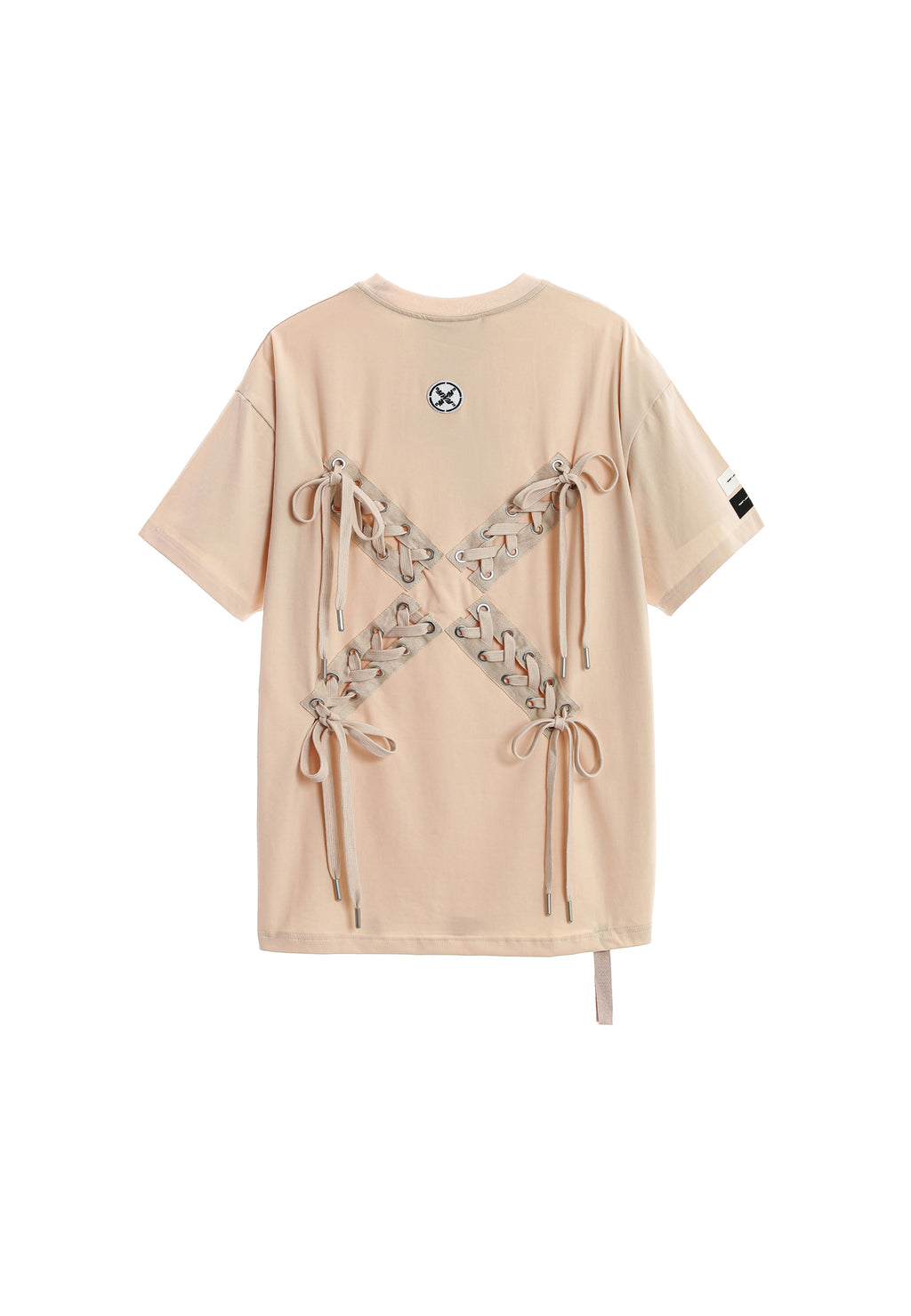 Camiseta con cordones en cruz | MWM